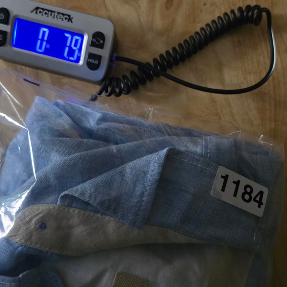 Tommy Bahama Mens Blue Linen Short Sleeve Button Down Shirt Breathable Size L - Picture 12 of 12